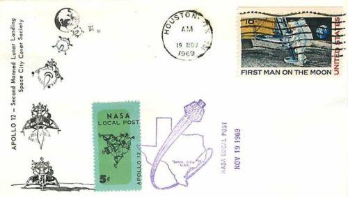 Space Cover, Local Post,  Apollo 12 Lunar Landing