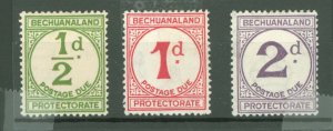 Bechuanaland Protectorate #J4-J6 Unused Single (Complete Set)