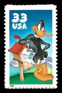 PCBstamps   US #3306a 33c Daffy Duck, MNH, (16)