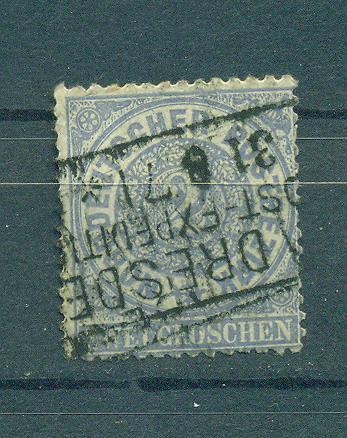 Germany-North German Confederation sc# 17 (2) used cat $2.00