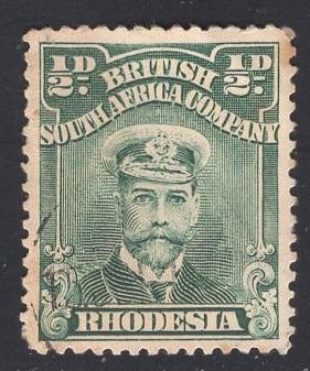 Rhodesia    #119  1913  used  king George V   1/2p