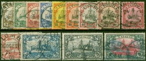 German Togo 1900 Set of 13 SGG7-G19 Fine Used