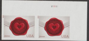 U.S.  Scott# 4741a 2012 Love Issue XF MNH IMP Pair