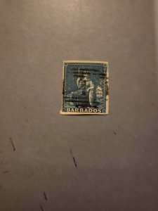 Stamps Barbados  Scott #6 used