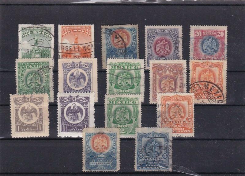 MEXICO MOUNTED MINT AND OR USED  STAMPS ON  STOCK CARD  REF R1044