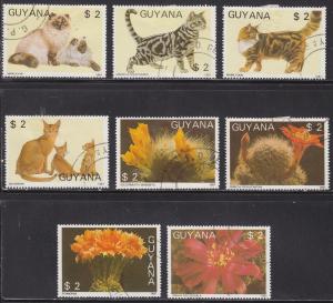 Guyana 1866a-h  Flora and Fauna 1988