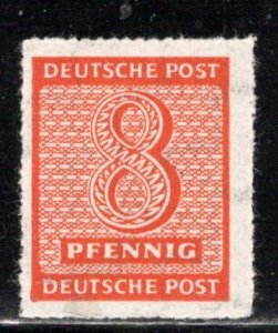 GDR West Saxony Scott # 14N5, mint nh, variation perforation,exp h/s, Mi # 118DX