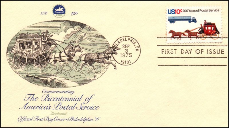US 1572-1575 Postal Service Fleetwood Set of Four U/A FDC