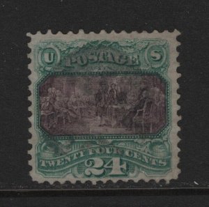 120 VF used nice margins neat light cancel with nice color  ! see pic !