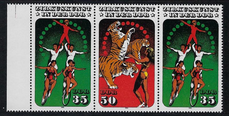 Germany DDR Scott # 2513 (2), 2514, mint nh, se-tenant, WZd650