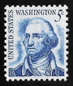 1283 5 cents George Washington Dirty (1966) Stamp Mint OG NH EGRADED XF 91 XXF