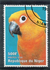 Niger 23.07.1998 EXOTIC BIRD PARROT 1 value Fine Used VF