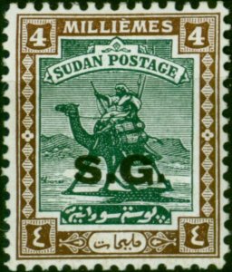 Sudan 1936 4m Green & Chocolate SG035 Fine MM