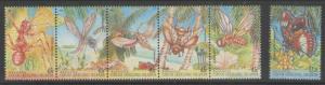 COCOS (KEELING) ISLANDS SG326/31 1995 INSECTS MNH