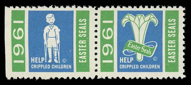USA Mint (NH) 1961 Easter Seals Pair