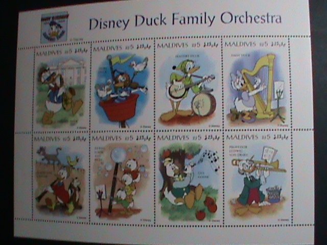 ​MALDIVES STAMP-1995 SC#2059a DONALD DUCK FAMILY ORCHESTRA -DISNEY CARTOON MNH