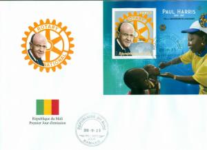 PAUL HARRIS ANNIVERSARY ROTARY INTERNATIONAL CLUB MALI 2018 FDC COVERS SET