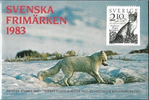 1983 SWEDEN year set & booklet OFFICIAL complete as issued MNH