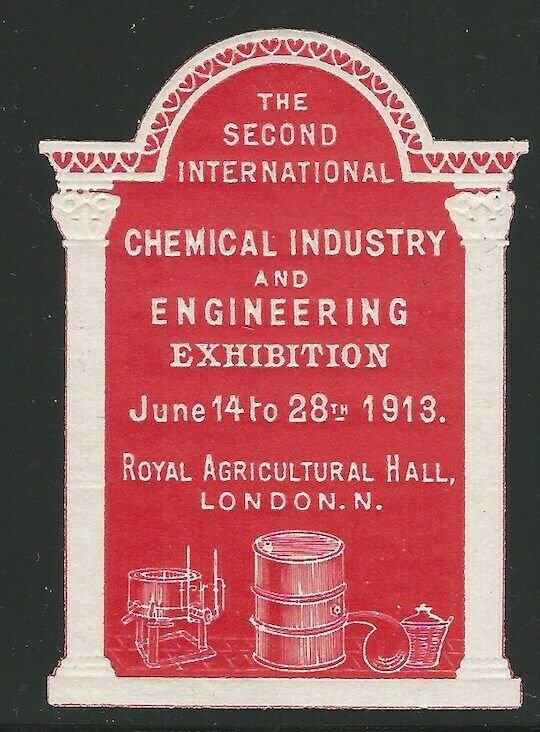 Great Britain, 1913, 2nd Chemical & Engineering Exhibition, London,Poster Stamp 