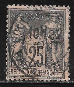 France 100: 25c Peace and Commerce, used, F
