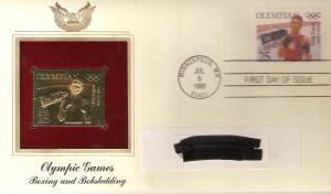 US 2499 FDC Olympian Eddie Eagan, Boxing & Gold Replica