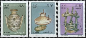 Algeria #983-985  MNH - Traditional Grain Processing (1993)