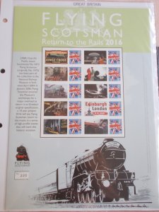 GB 2005 Flying Scotsman Return to the Rails Limited Edition Smiler Sheet 220/750