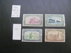 ITALY 1923 MINT LIGHT HINGED  SC B35-38 SET VF/XF $30 (190)