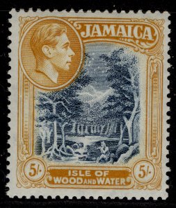 JAMAICA GVI SG132b, 5s slate-blue & yellow-orange, M MINT. Cat £14.