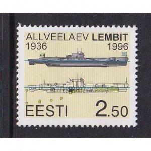 Estonia  #302   MNH  1996 submarine