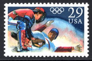 U.S.#2619 Olympic Baseball 29c Single, MNH