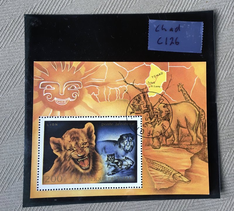 Chad 1972 C121-126 Airmail Animal Set Used