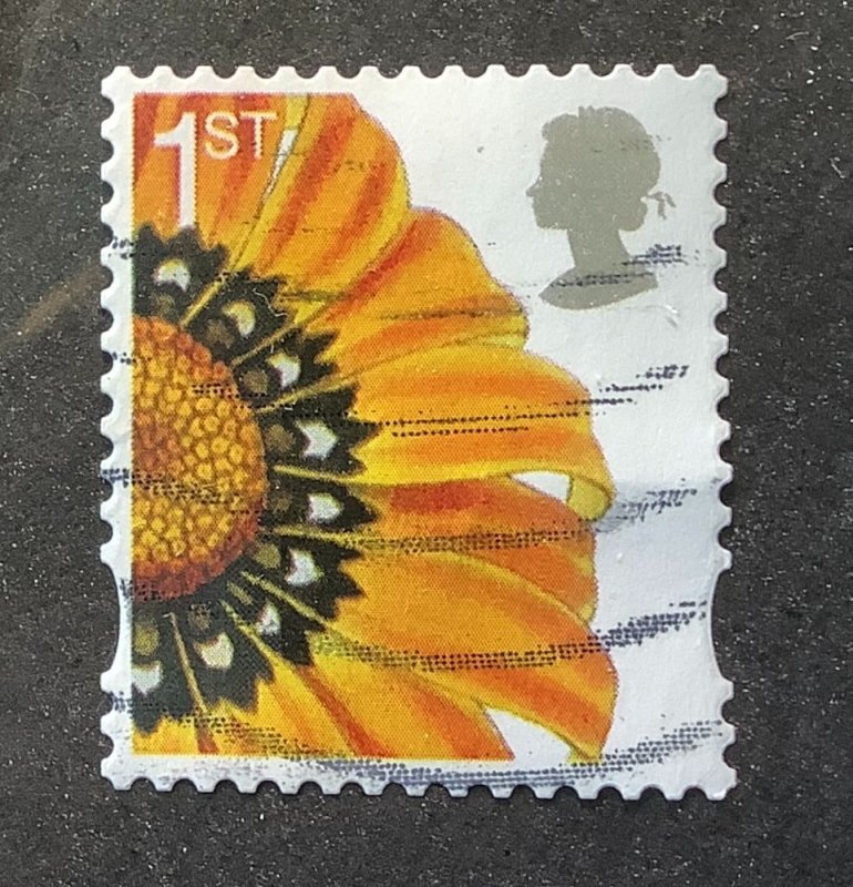 Great Britain 2008 Scott 2545 used - 1st, smilers, Flower, Gazania Splendens