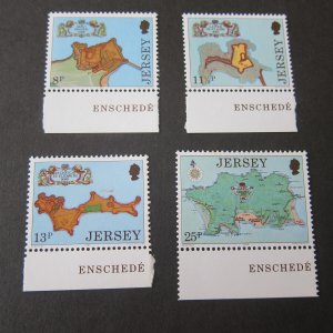Jersey 1980 Sc 222-5 set MNH