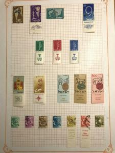 ISRAEL 1940s/60s M&U Coins Tabs Collection(Appx 100) (KR 686