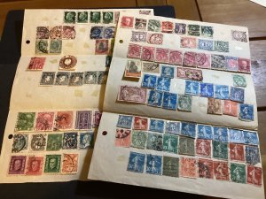 ICOLLECTZONE Vintage unpicked Worldwide pages VF used (C300-10)