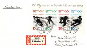 Germany Post-1950, Sports, Worldwide First Day Cover, Olympics