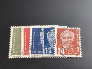 East Germany #54-57A used 1950