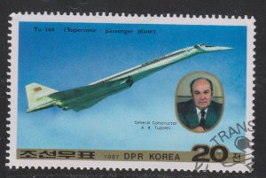 North Korea 2659 Tupolev Tu-144 jetliner 1987