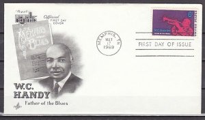 United States, Scott cat. 1372. W. C. Handy, Blues issue. First day cover. ^