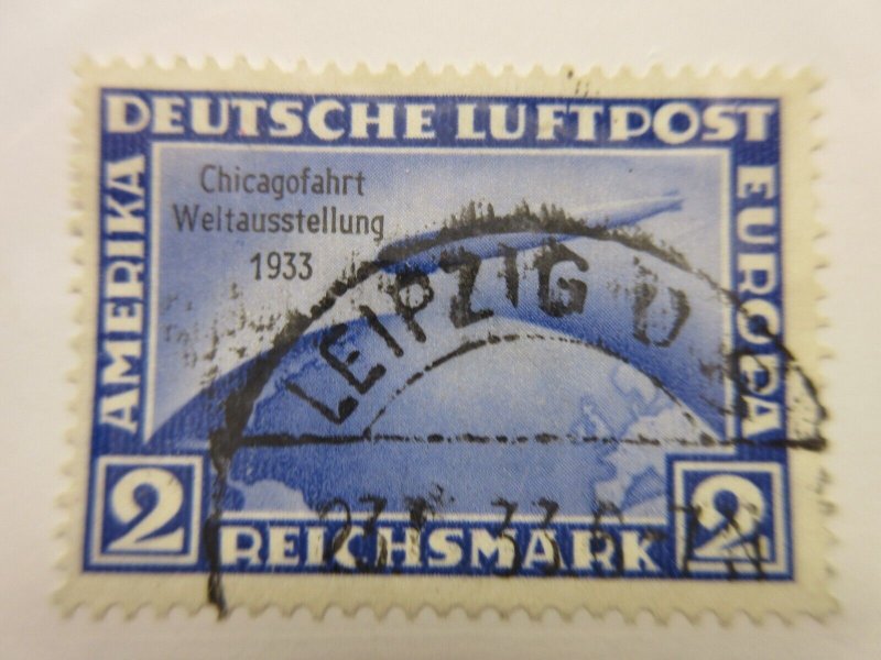 GERMANY, Scott: C44, CHICAGO ZEPPELIN, USED, Lot26, Cat $190