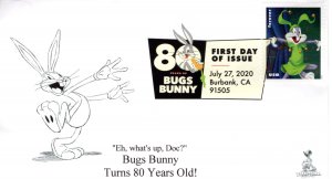 Bugs Bunny 80th Anniversary First Day Cover, with DCP, #4 of 10