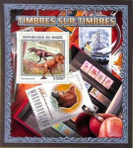 A8355 - NIGER - ERROR MISPERF Stamp Sheet -2016  DINOSAURS Prehistorics