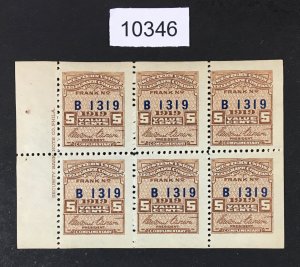 MOMEN: US STAMPS # 16T55 1919 MINT OG NH BOOKLET  LOT #10346