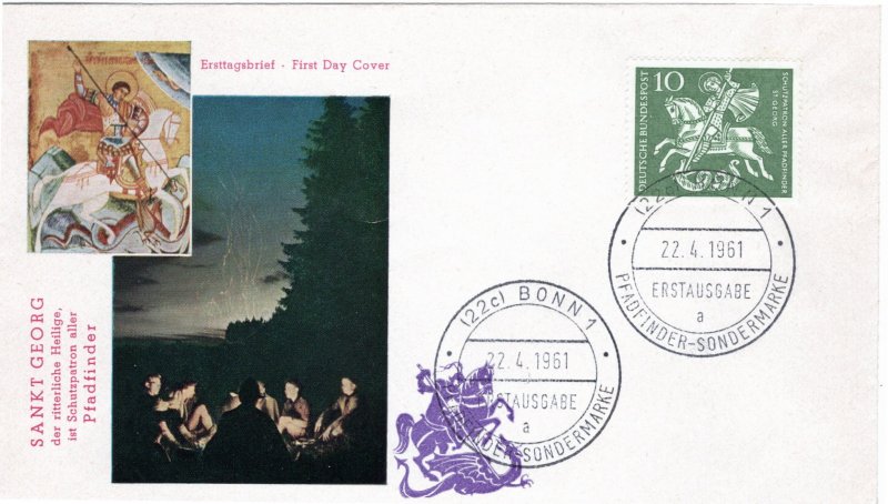 Germany 1961 Sc 823 FDC-5