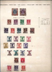 India  /  Ceylon / Philippines   old big  lot   used