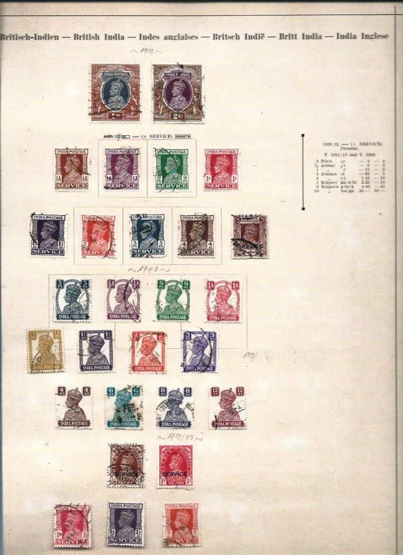 India  /  Ceylon / Philippines   old big  lot   used