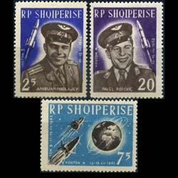 ALBANIA 1963 - Scott# 654-6 Russian Space Set of 3 LH
