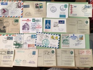 German Democratic Republic Airmail stamps cards 17 Items Ref A1288