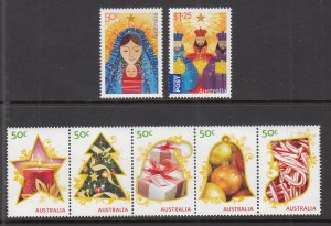 Australia 3176-3182 Christmas MNH VF